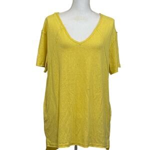 La Miel yellow tunic, small, NWT,  bright, oversized, everyday, layering